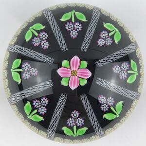 Perthshire Club First Annual Collectors 1998 PPCC Flower Latticinio Paperweight